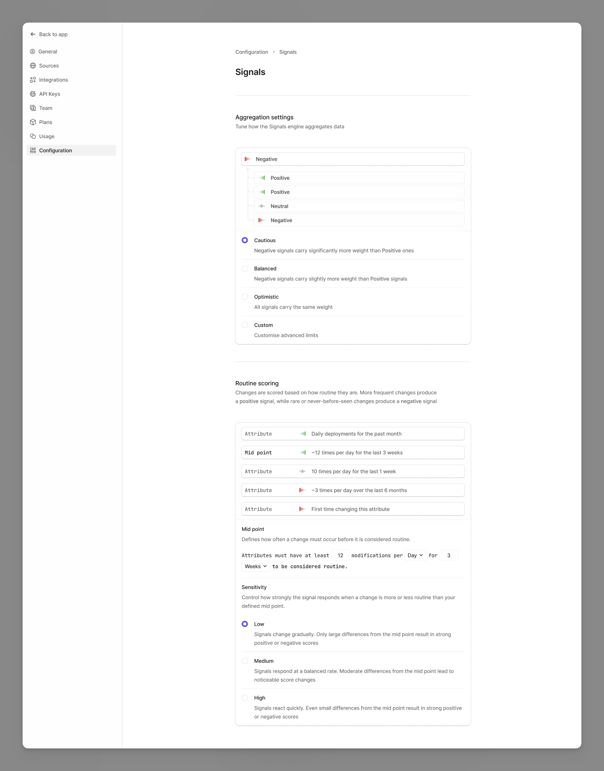signals page